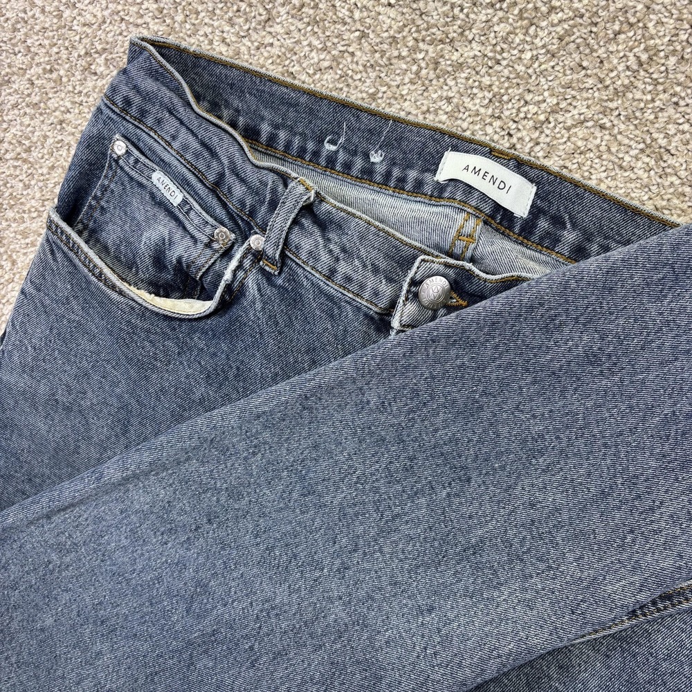 Amendi Lars Jeans Mens‎ 34x30 Blue Dark Wash Regular Tapered Stretch Denim Pants